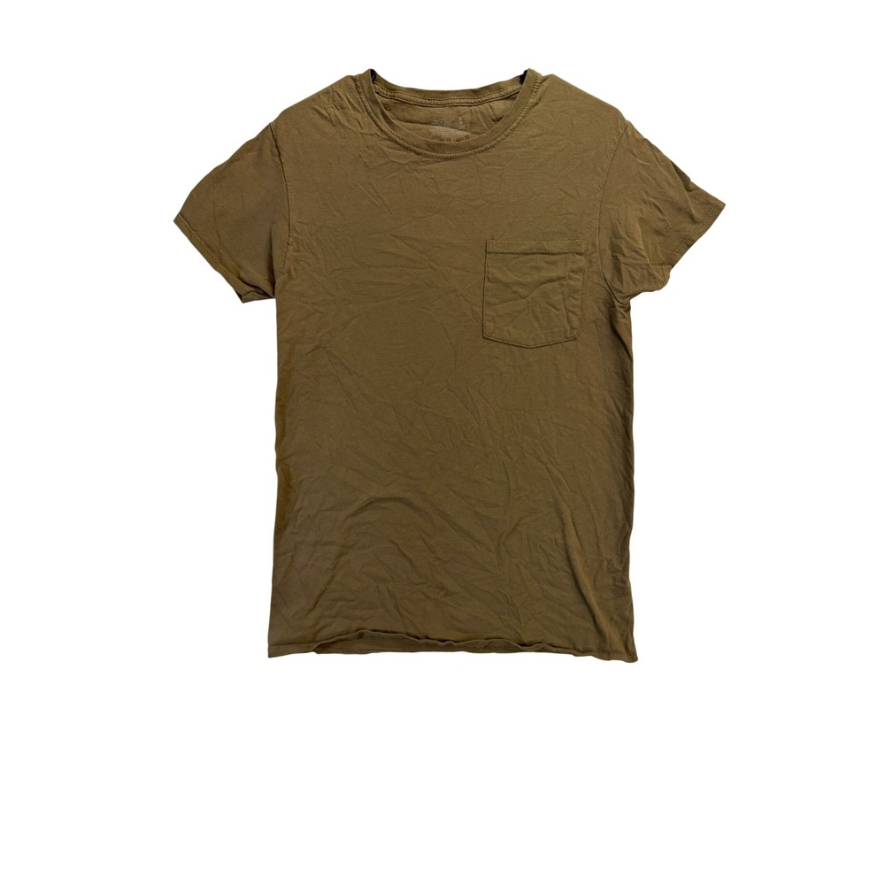 Fruit of the Loom Kids Brown Short Sleeve Pocket T-Shirt Size S 100% Cotton